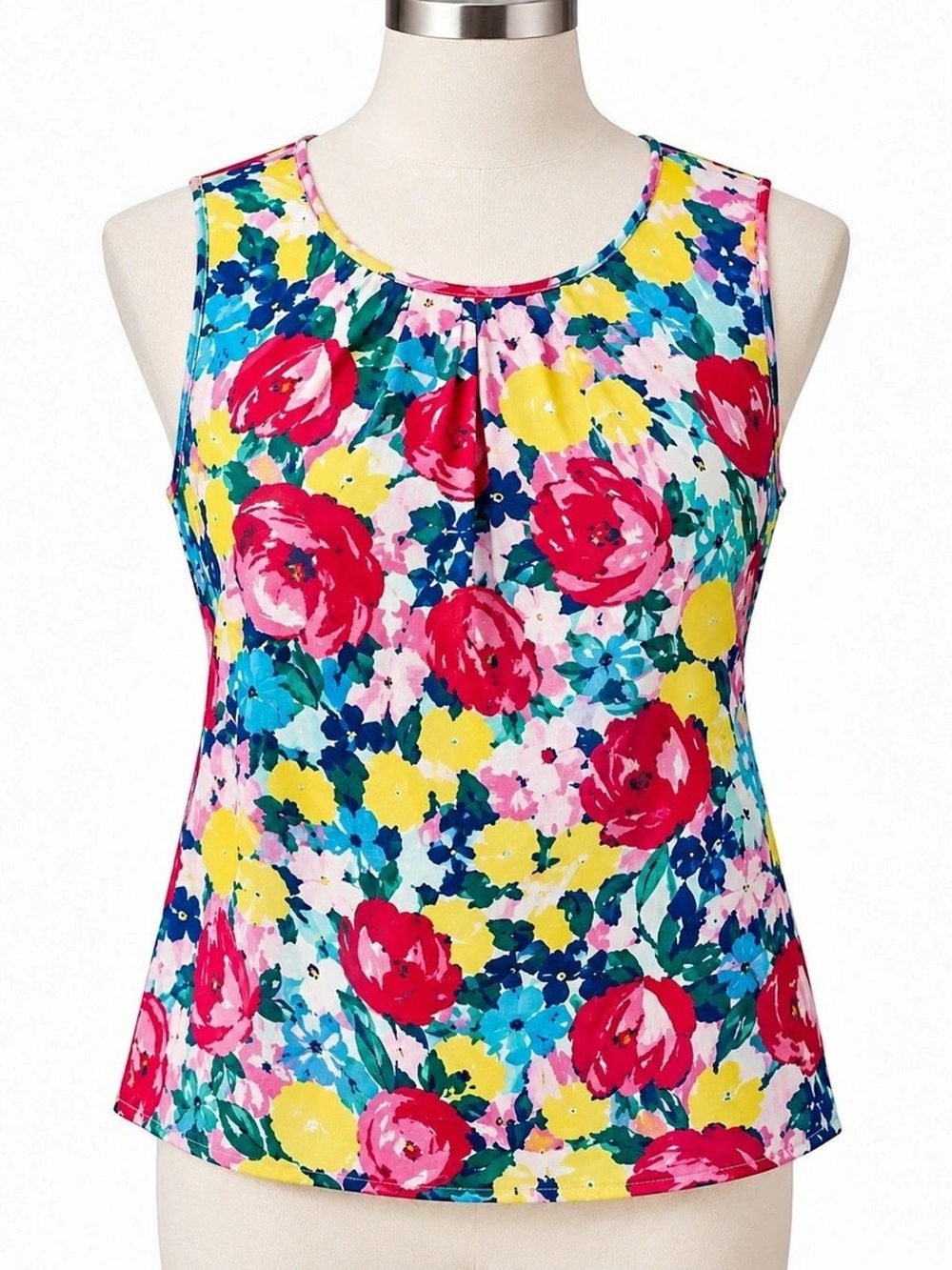 Talbots Petites 2P Floral Sleeveless Top 🌸 | #Cottagecore